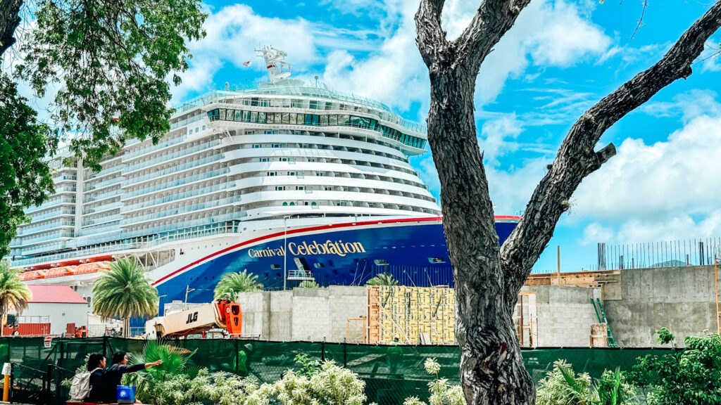 Carnival Celebration docked at St. Thomas, US Virgin Islands