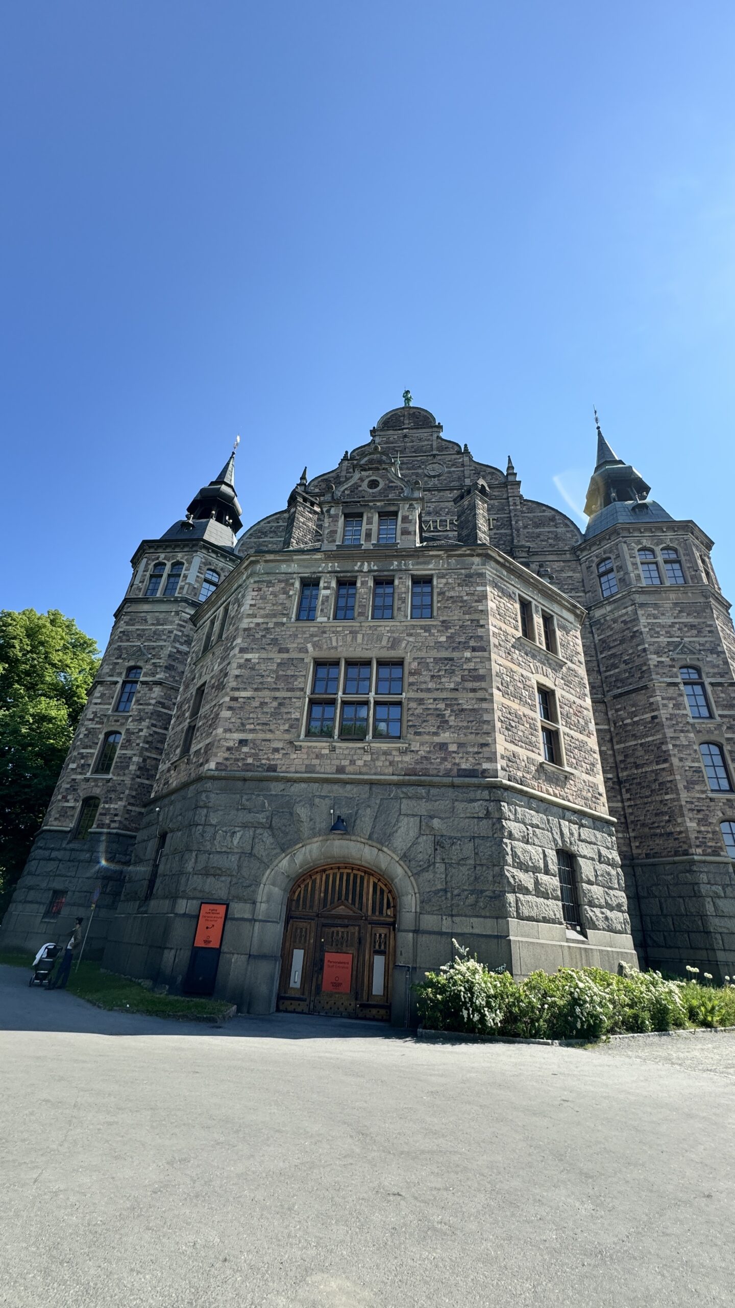 A historic stone building with intricate architectural detail